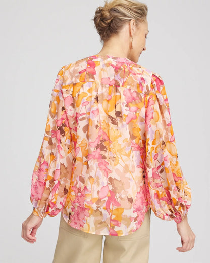 Chico's Split-Neck Blouse