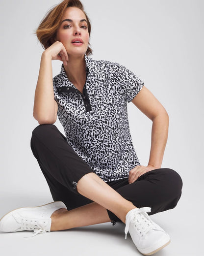 Chico's Zenergy® UPF Mockneck Short-Sleeve Top