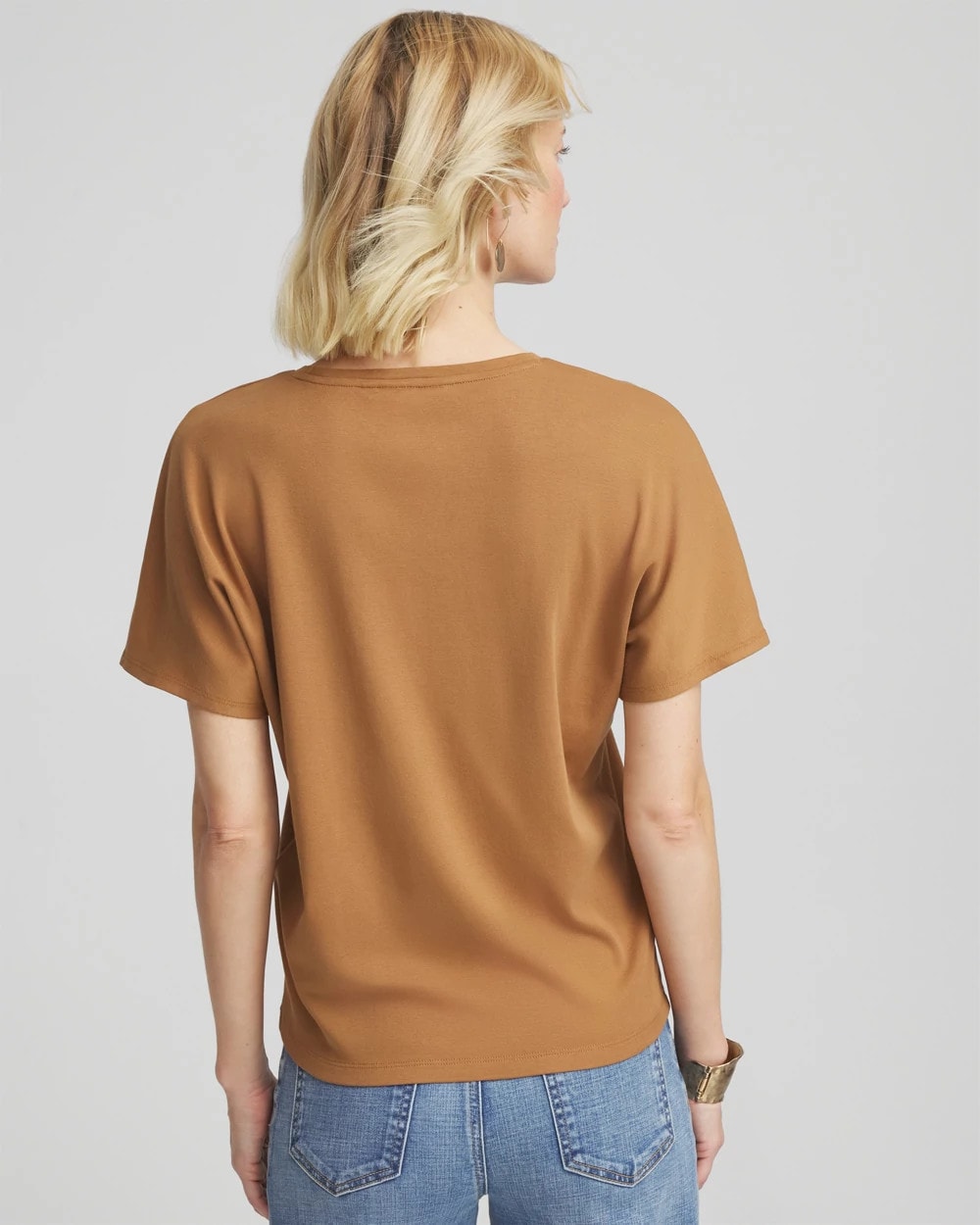 Chico's Studded Tapered Dolman Top