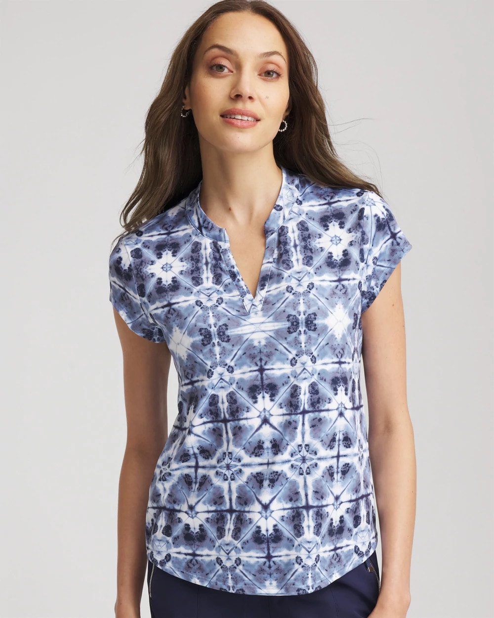 Chico's Zenergy® UPF Printed Polo Top
