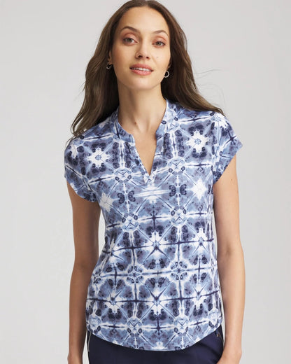 Chico's Zenergy® UPF Printed Polo Top