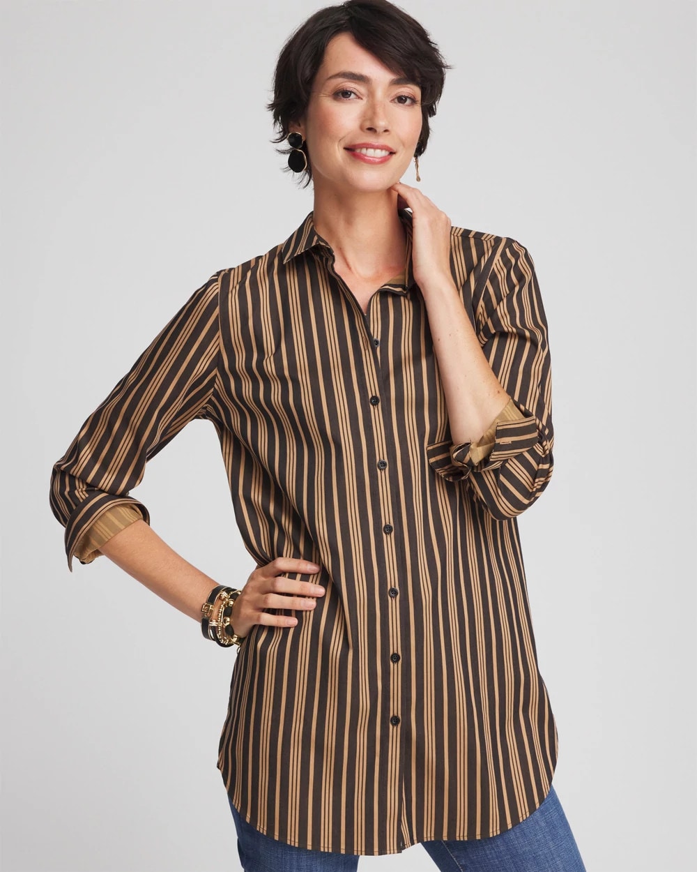 Chico's No Iron™ Stripe Tunic