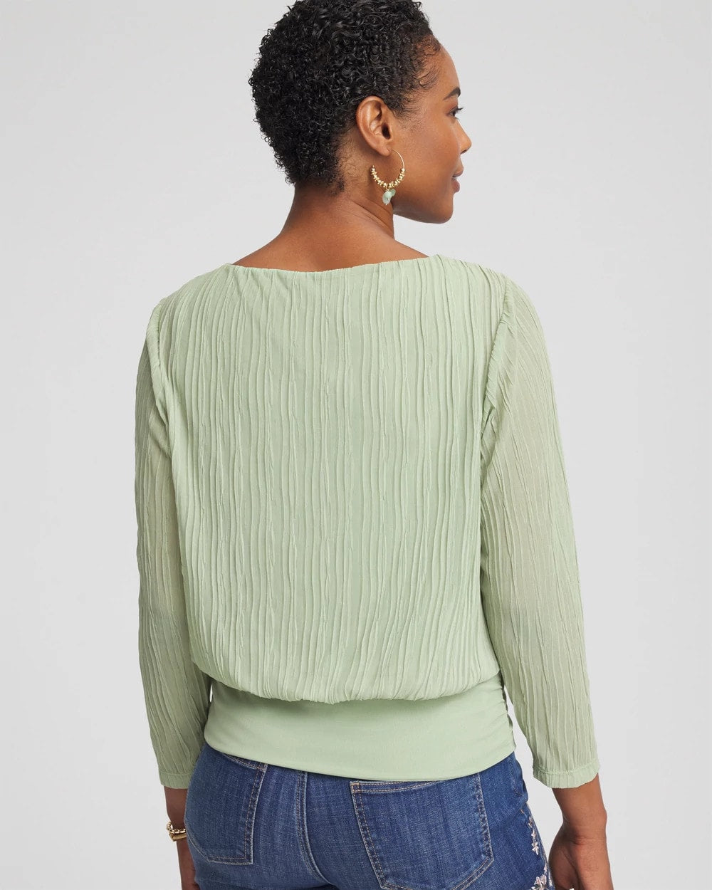 Chico's Touch of Cool™ Textured Banded-Hem Top