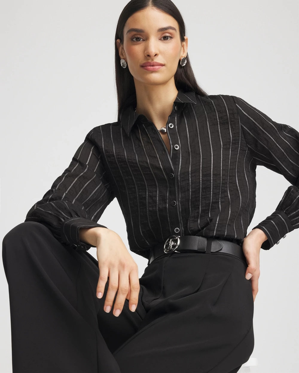 Chico's Classic Soft Button-front Blouse