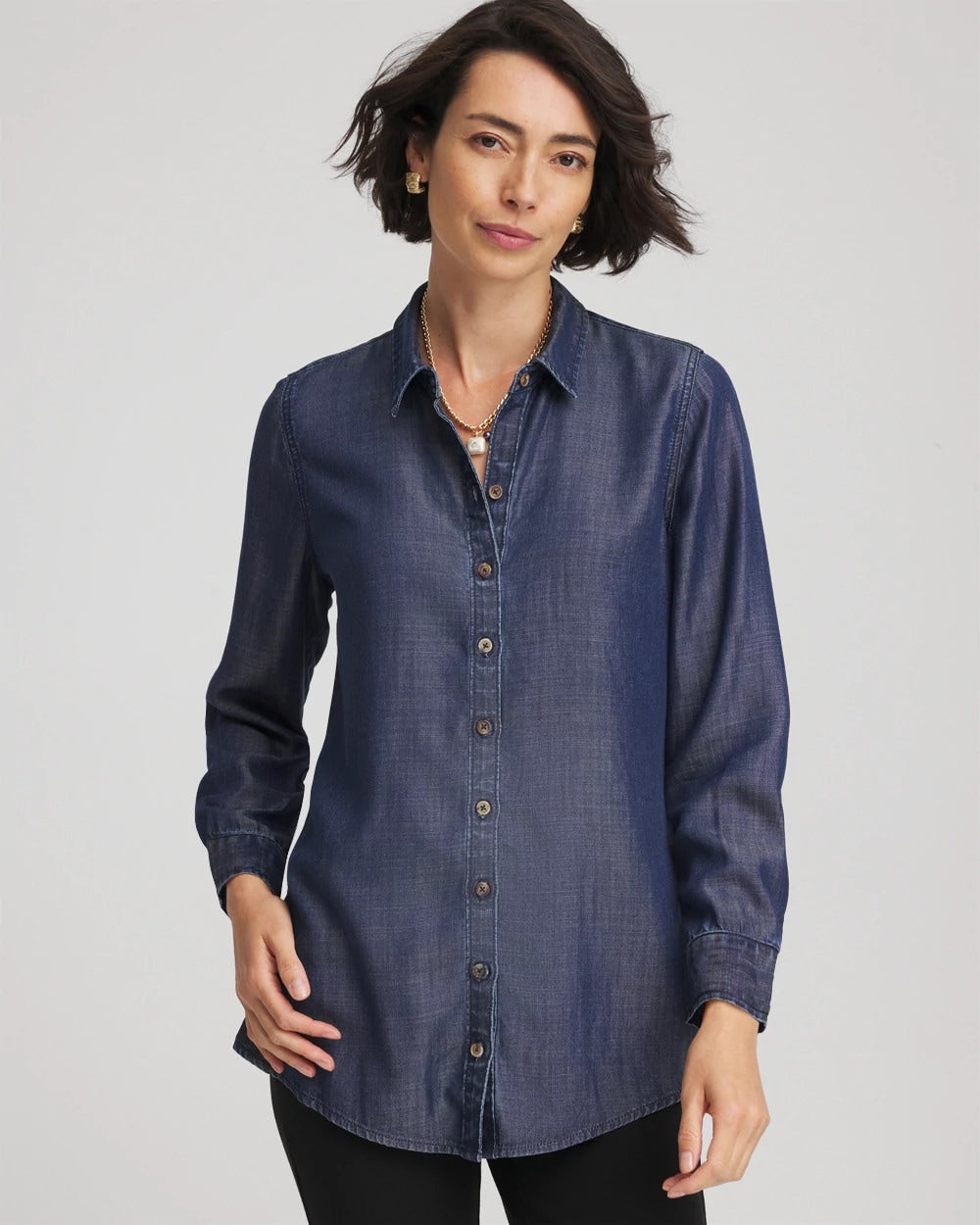 Chico's Tencel™ Classic-Fit Denim Tunic