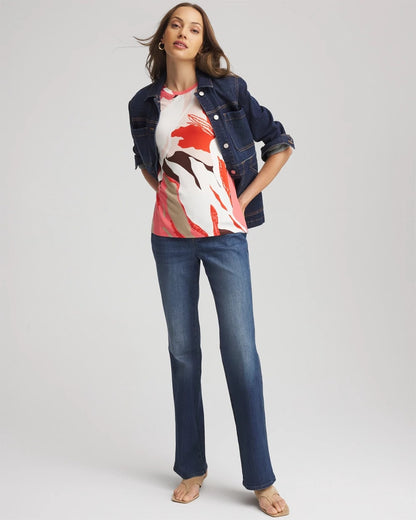 Chico's Touch of Cool™ Elbow-Sleeve Perfect Tee