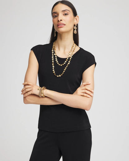 Chico's Travelers™ Cap-Sleeve Top