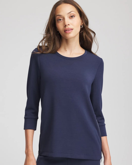 Chico's Zenergy® Satin-Trim Tunic