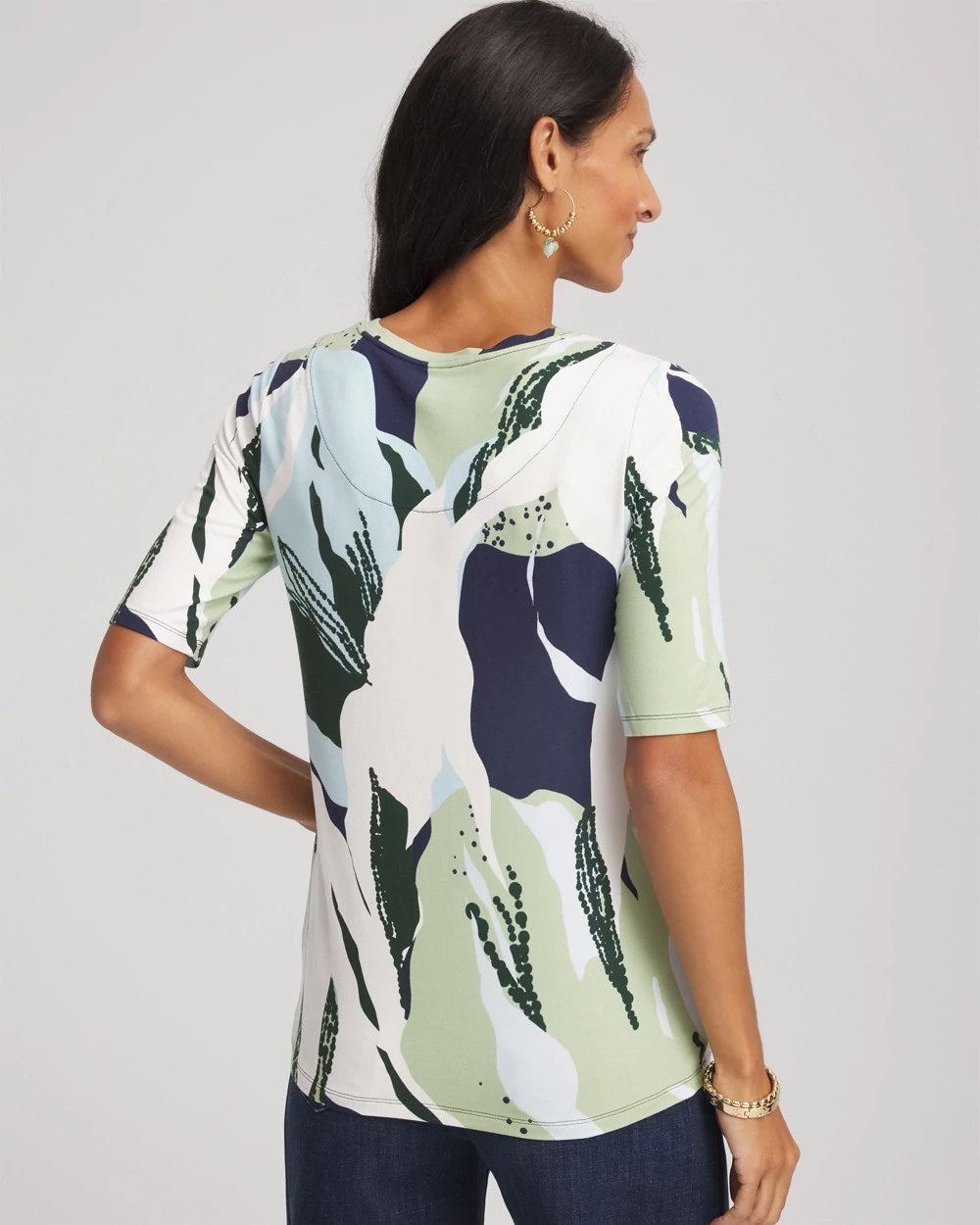 Chico's Touch of Cool™ Elbow-Sleeve Perfect Tee