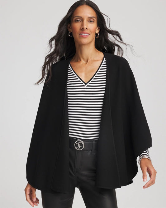 Chico's Crepe Open-Front Ruana