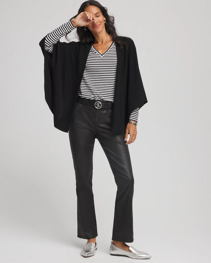 Chico's Crepe Open-Front Ruana
