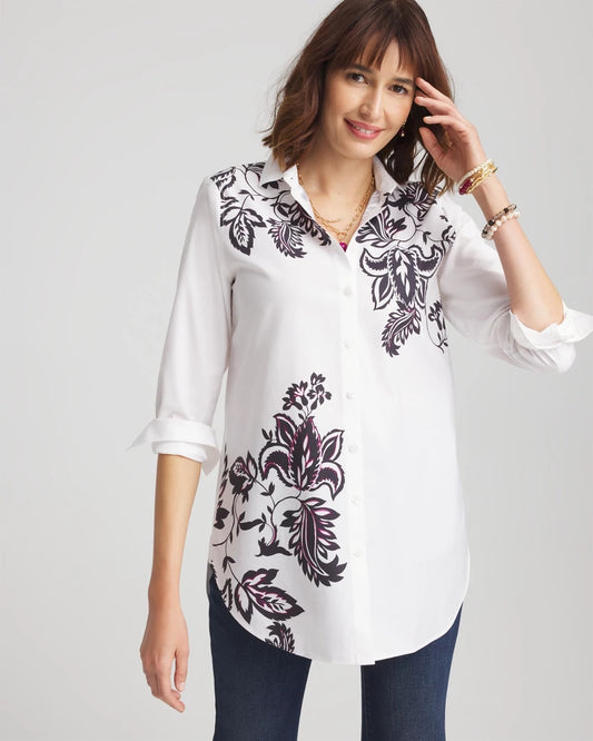 Chico's No Iron™ Floral Stretch Tunic