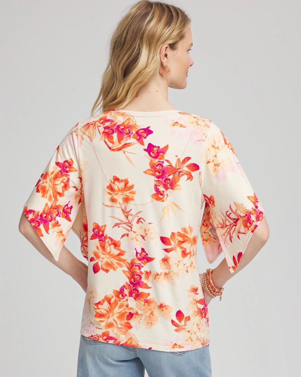 Chico's Touch of Cool™ Handkerchief-Sleeve V-Neck Tee