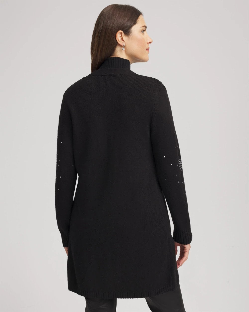Chico's Rhinestone Embellished Cardigan