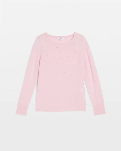 Chico's Embellished Cashmere Pullover Sweater