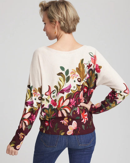 Chico's Ella Dolman Pullover Sweater