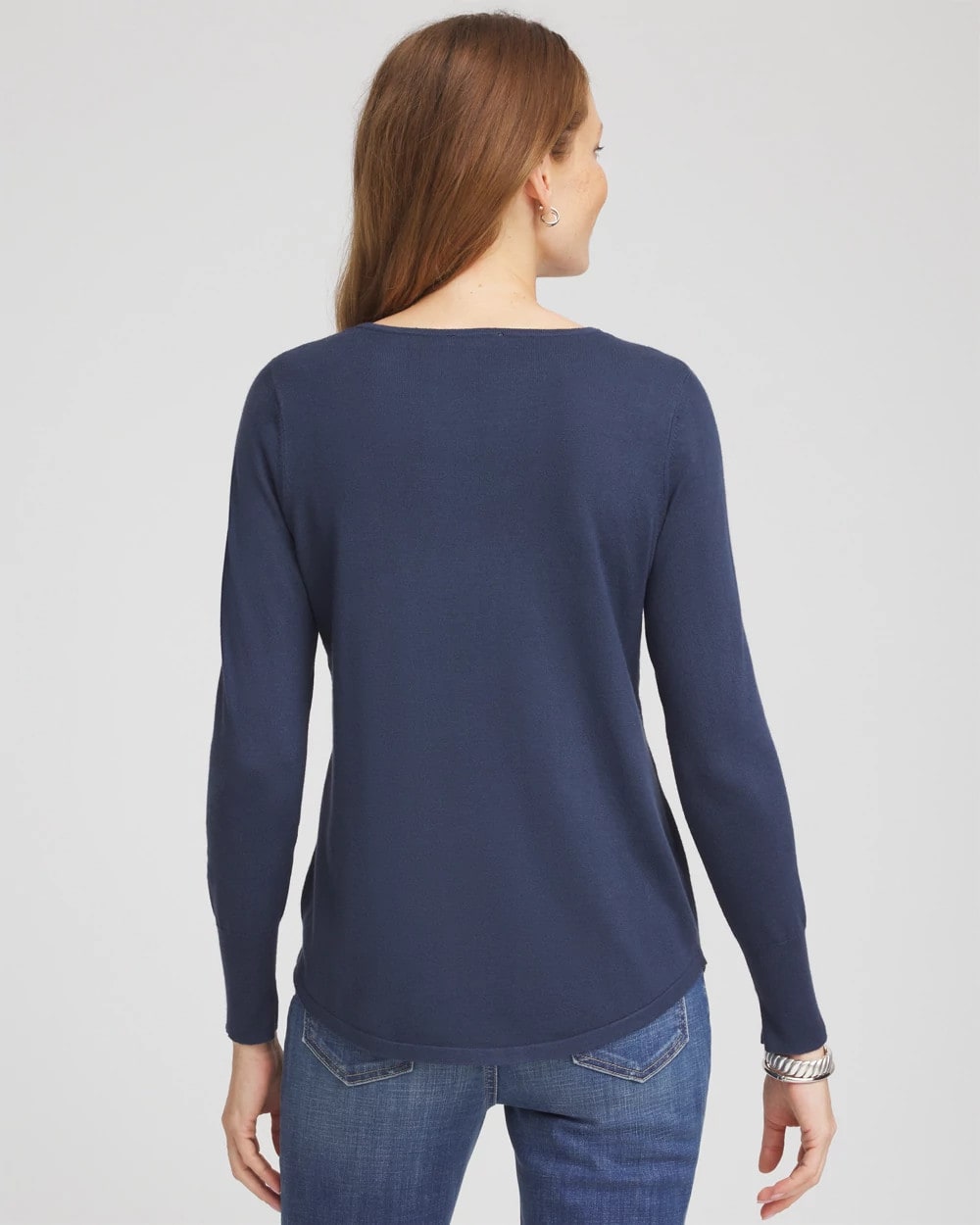 Chico's Ella Embellished V-Neck Sweater