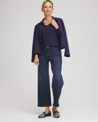 Chico's Ella V-Neck Pullover Sweater