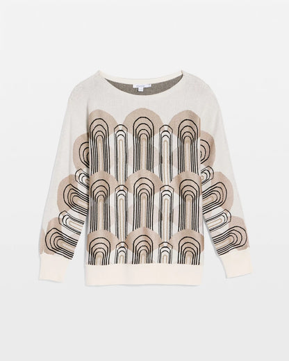 Chico's Art Deco Dolman Pullover Sweater