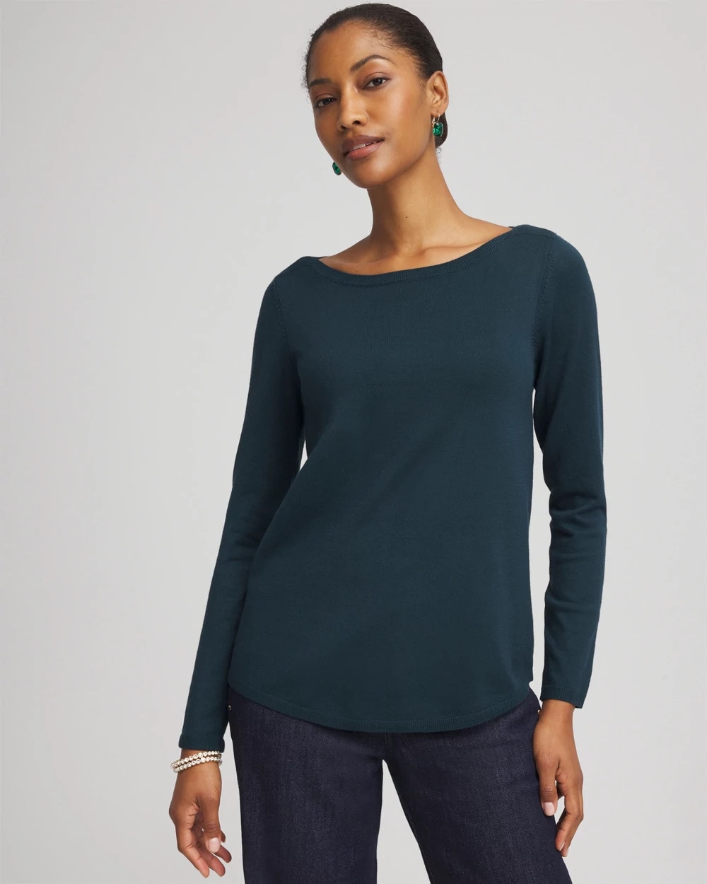 Chico's Ella Boatneck Sweater