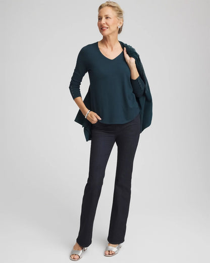 Chico's Ella V-Neck Pullover Sweater
