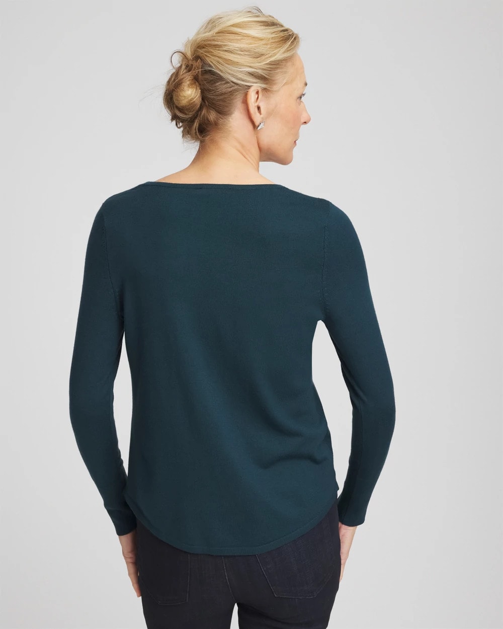 Chico's Ella V-Neck Pullover Sweater