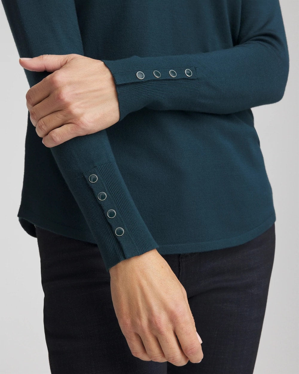Chico's Ella V-Neck Pullover Sweater