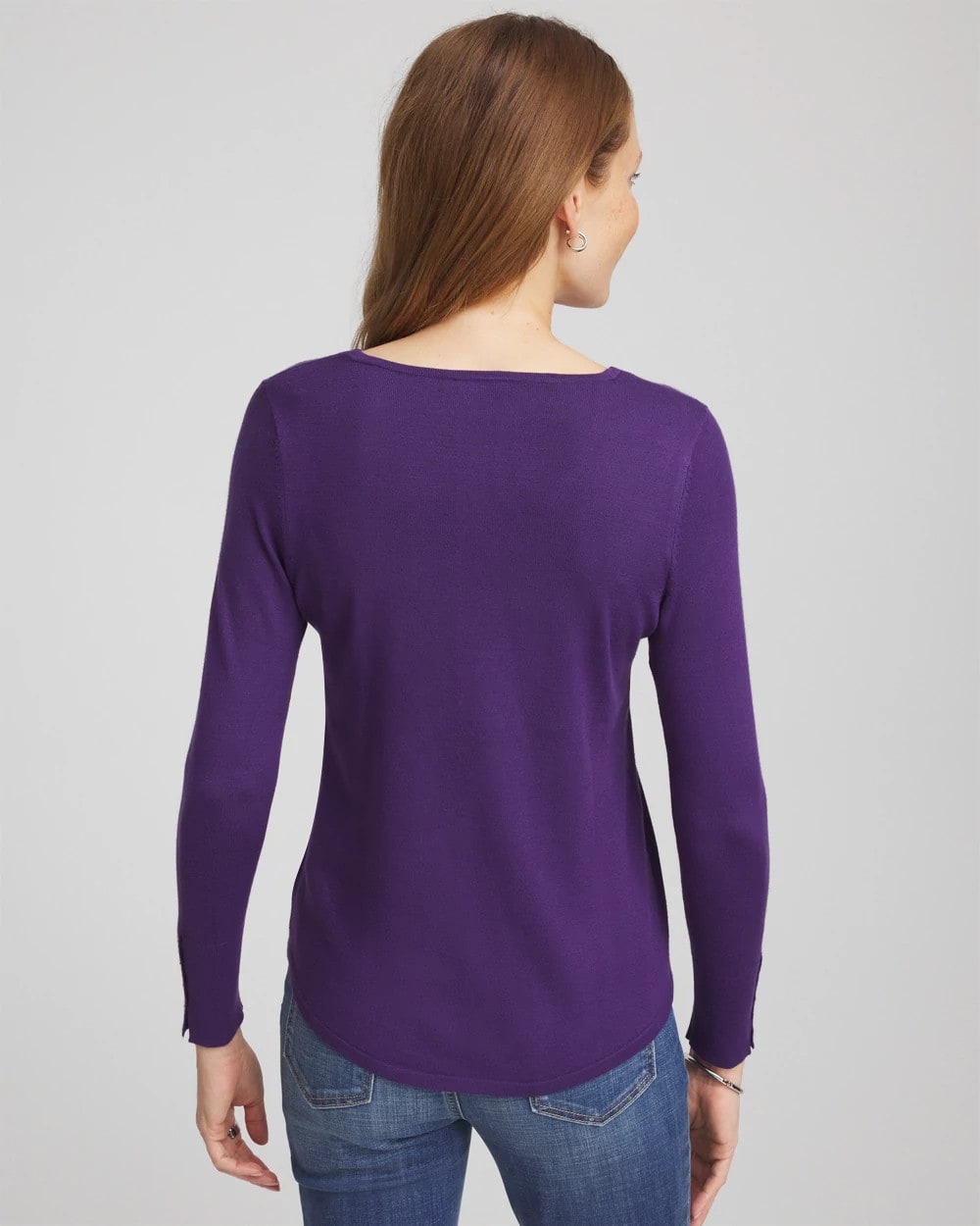 Chico's Ella V-Neck Pullover Sweater
