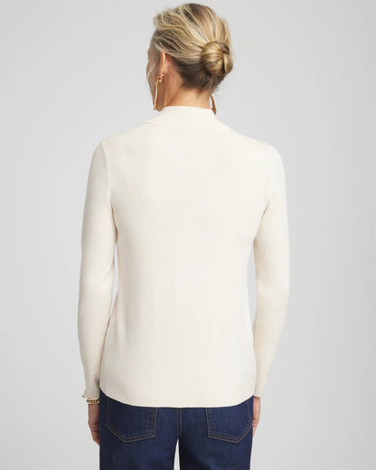 Chico's Ella Mockneck Sweater
