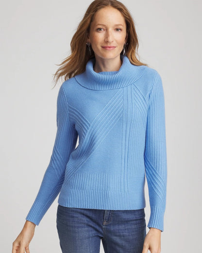 Chico's Ribbed Cowlneck Sweater