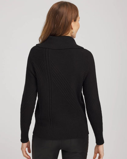 Chico's Ribbed Cowlneck Sweater