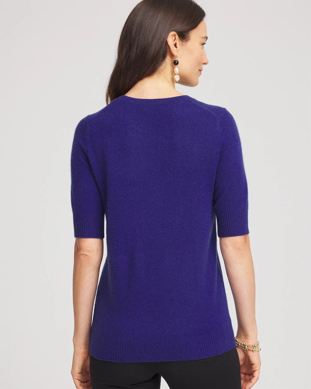 Chico's Crewneck Cashmere Pullover Sweater