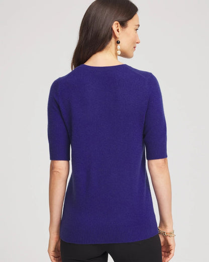 Chico's Crewneck Cashmere Pullover Sweater