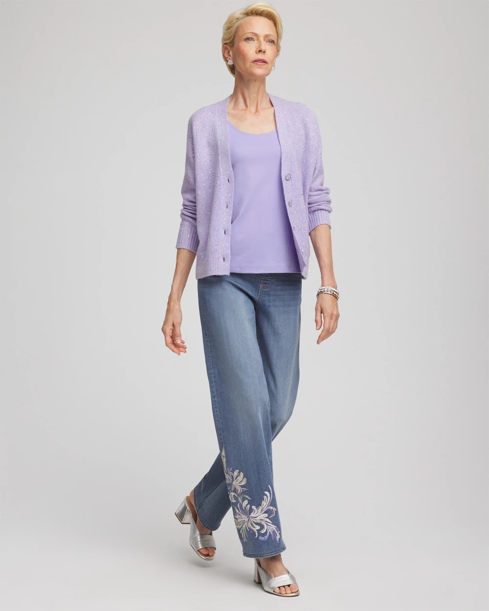 Chico's Shine Boyfriend Cardigan