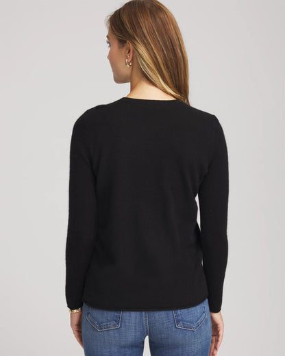 Chico's Crewneck Cashmere Pullover Sweater