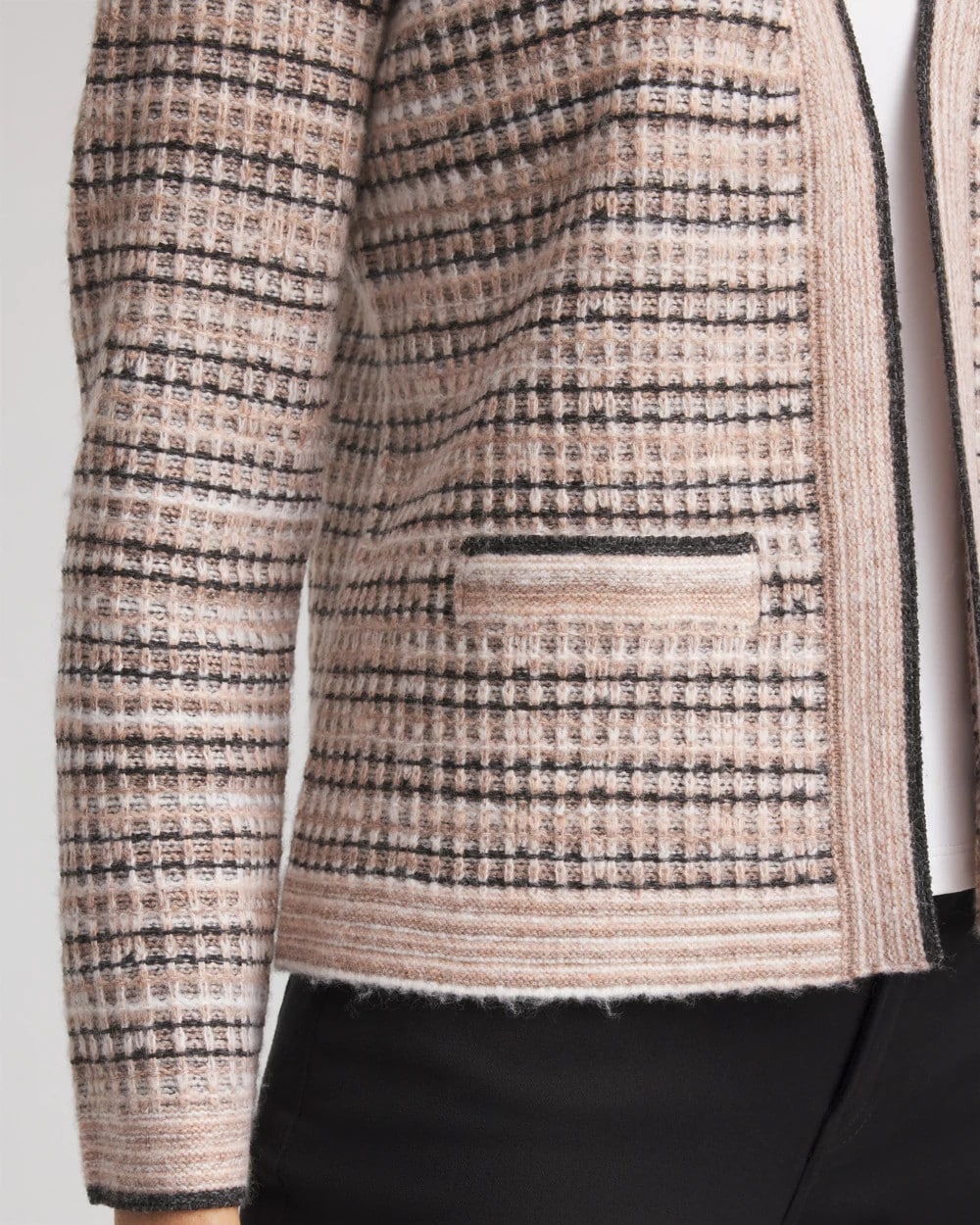 Chico's Sunset Abstract Sweater Jacket