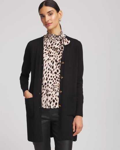Chico's Ella Pocketed Cardigan Sweater