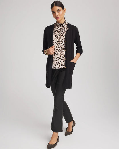 Chico's Ella Pocketed Cardigan Sweater