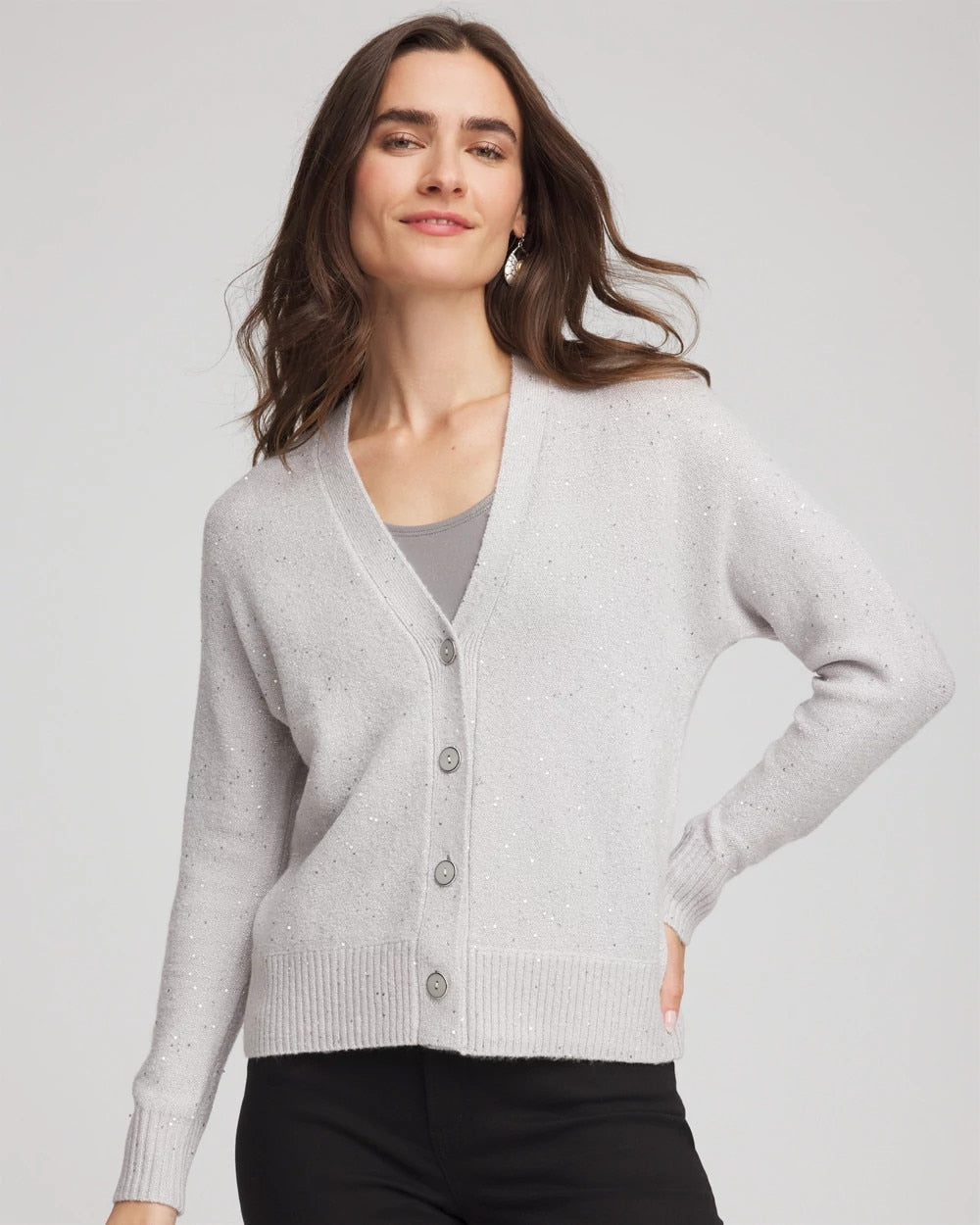 Chico's Shine Boyfriend Cardigan