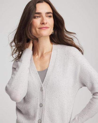 Chico's Shine Boyfriend Cardigan