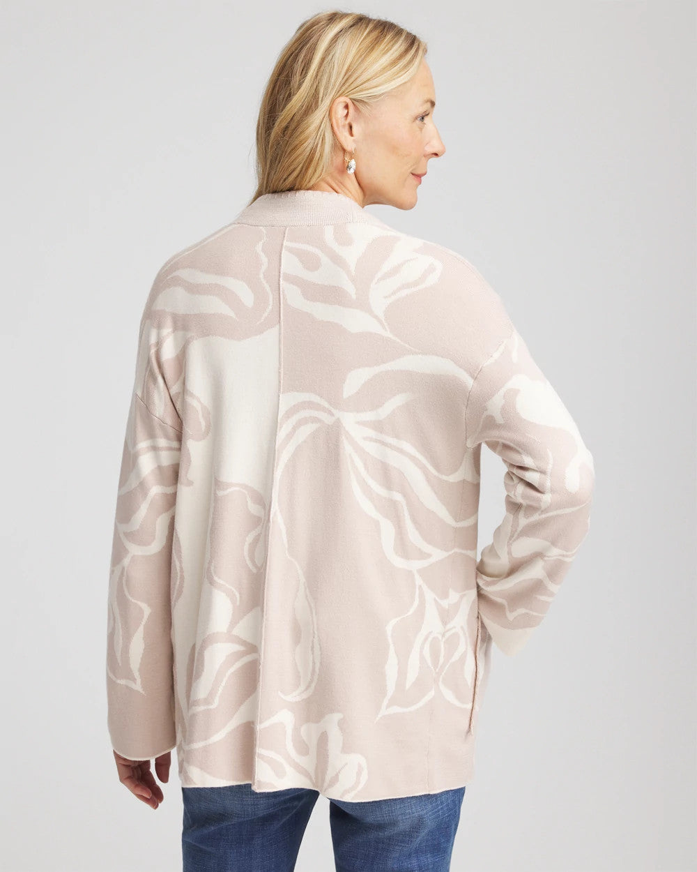 Chico's Abstract Bloom Cardigan