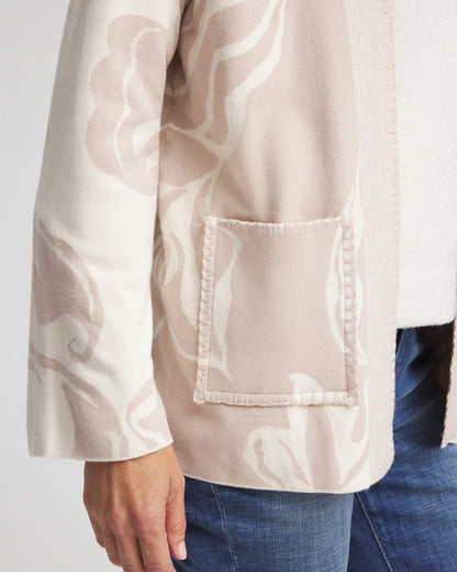 Chico's Abstract Bloom Cardigan