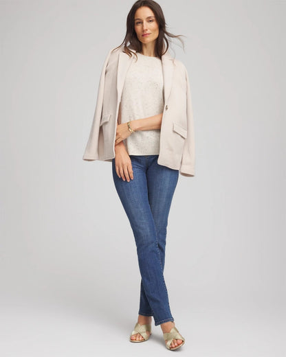 Chico's Crewneck Cashmere Pullover Sweater