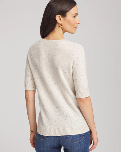 Chico's Crewneck Cashmere Pullover Sweater