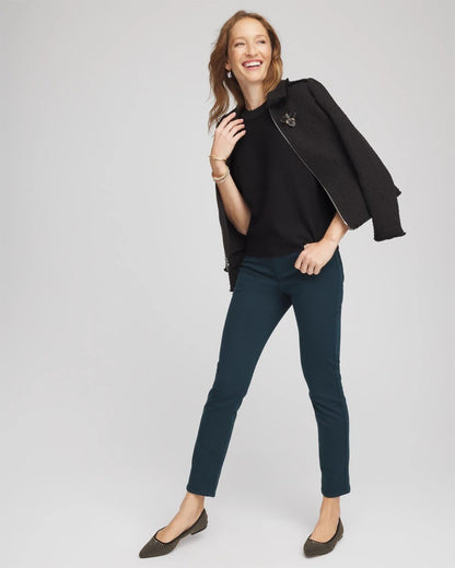 Chico's Dolman Sleeve Crew Neck Pullover Sweater