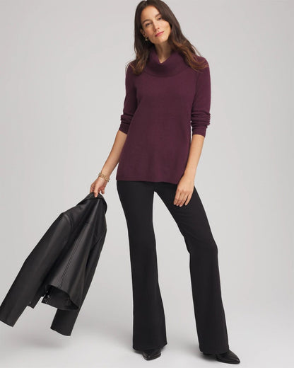 Chico's Cowlneck Cashmere Pullover Tunic