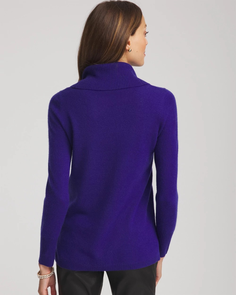Chico's Cowlneck Cashmere Pullover Tunic