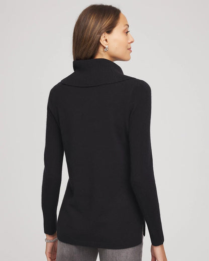 Chico's Cowlneck Cashmere Pullover Tunic