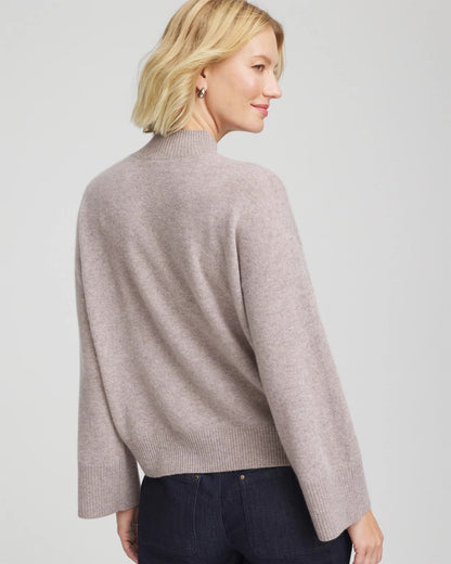 Chico's Cashmere Mockneck Sweater