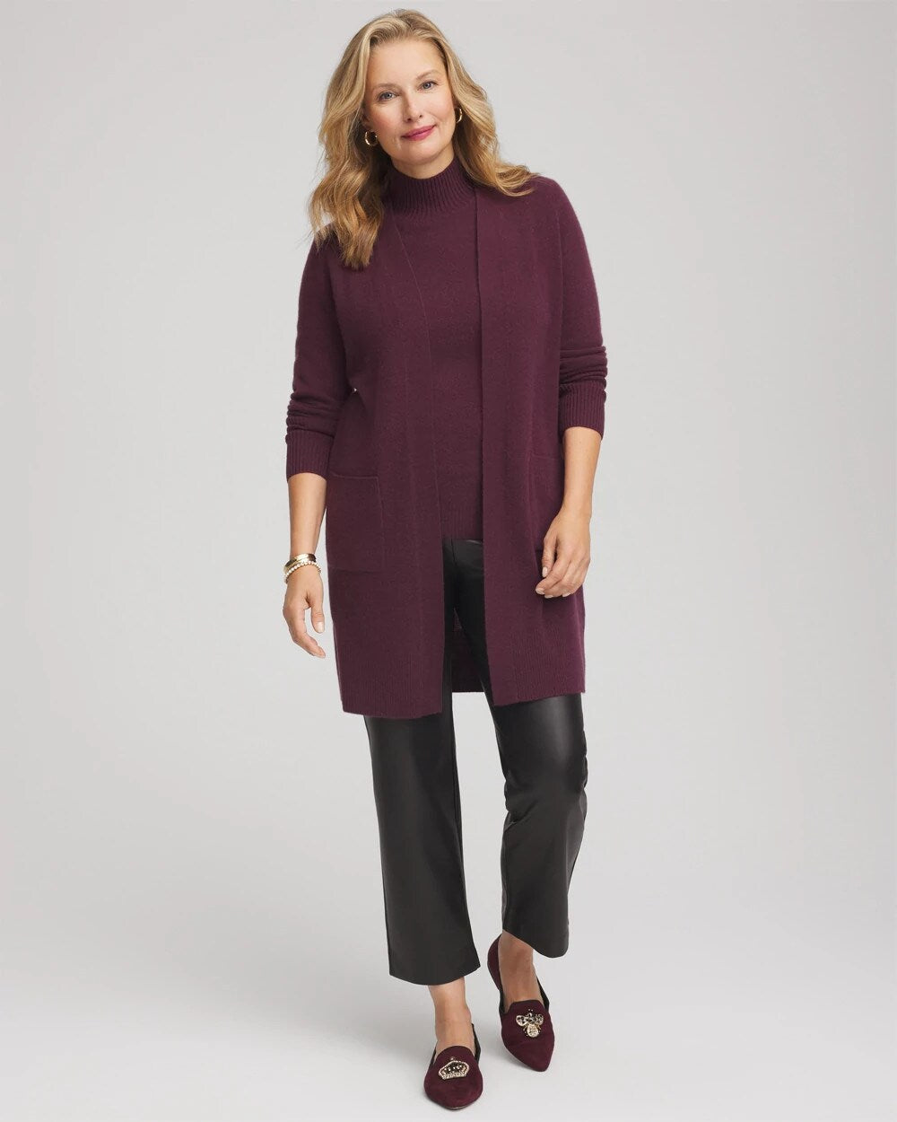 Chico's Cashmere Duster Cardigan